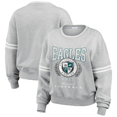 Philadelphia Eagles WEAR by Erin Andrews Women's Pullover Sweatshirt - Heather Gray - NFL