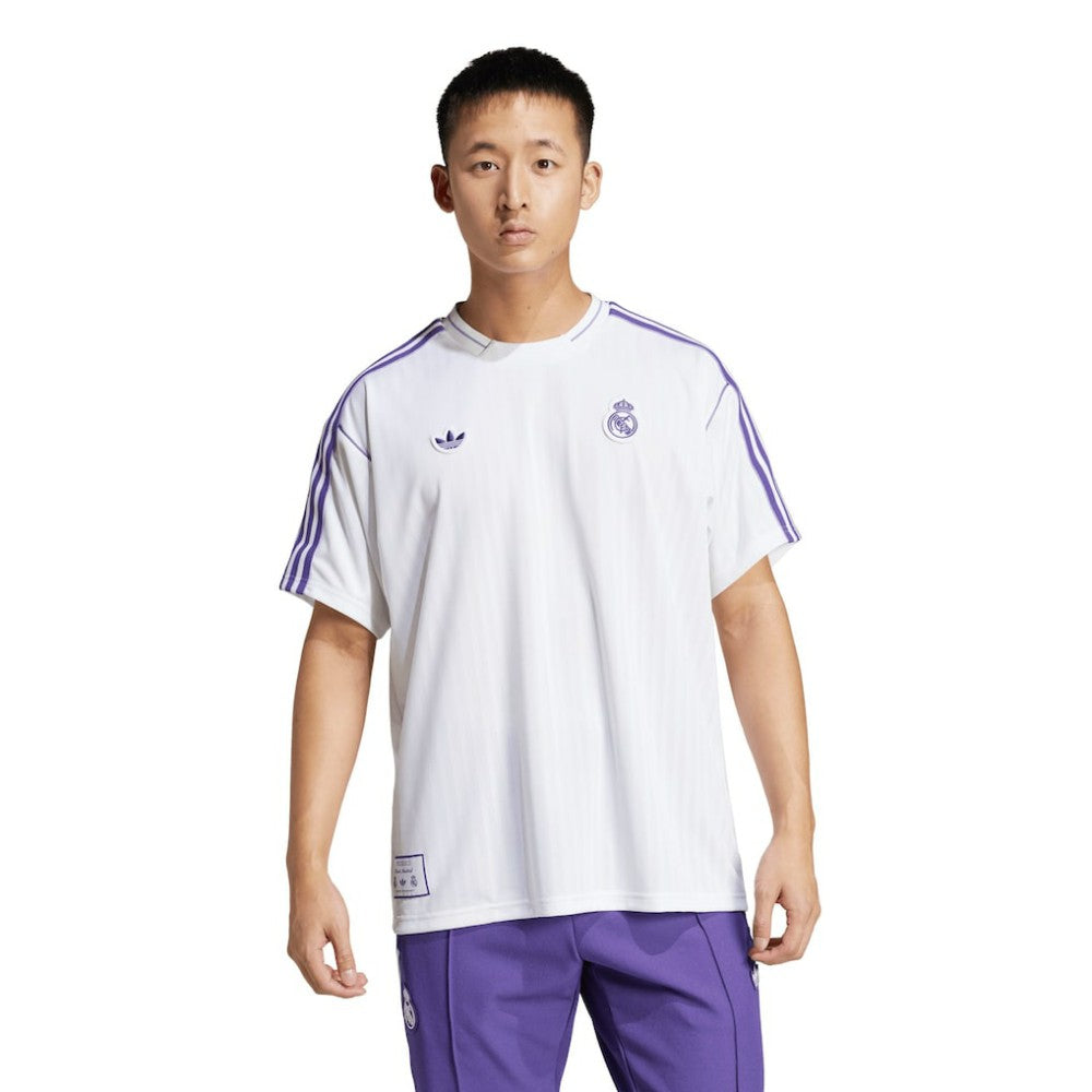 Adidas - Real Madrid Originals Terrace Icons Collection Fashion Jersey - White