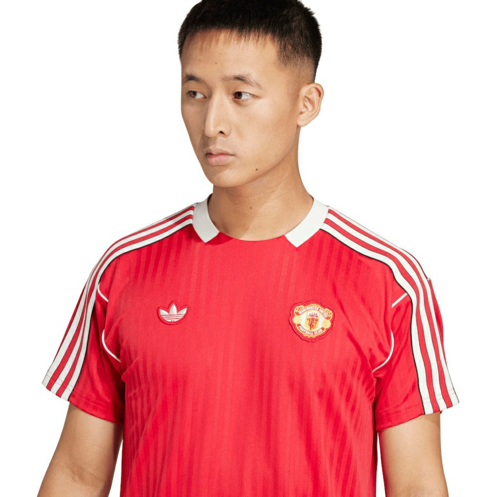 Adidas - Manchester United Originals Terrace Icons Collection Fashion Jersey - Red