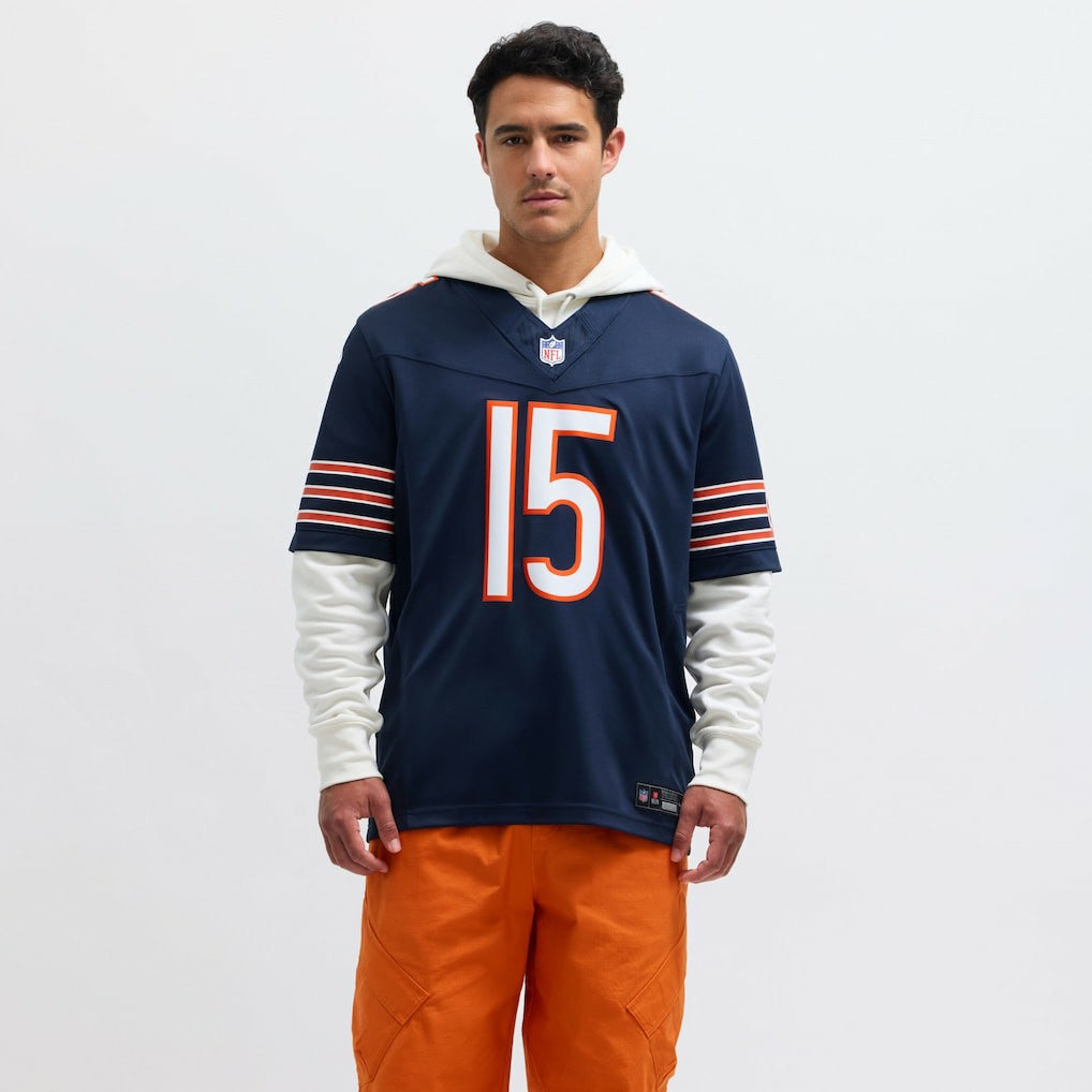 Rome Odunze Chicago Bears Vapor F.U.S.E. Limited Jersey - Navy - Nike