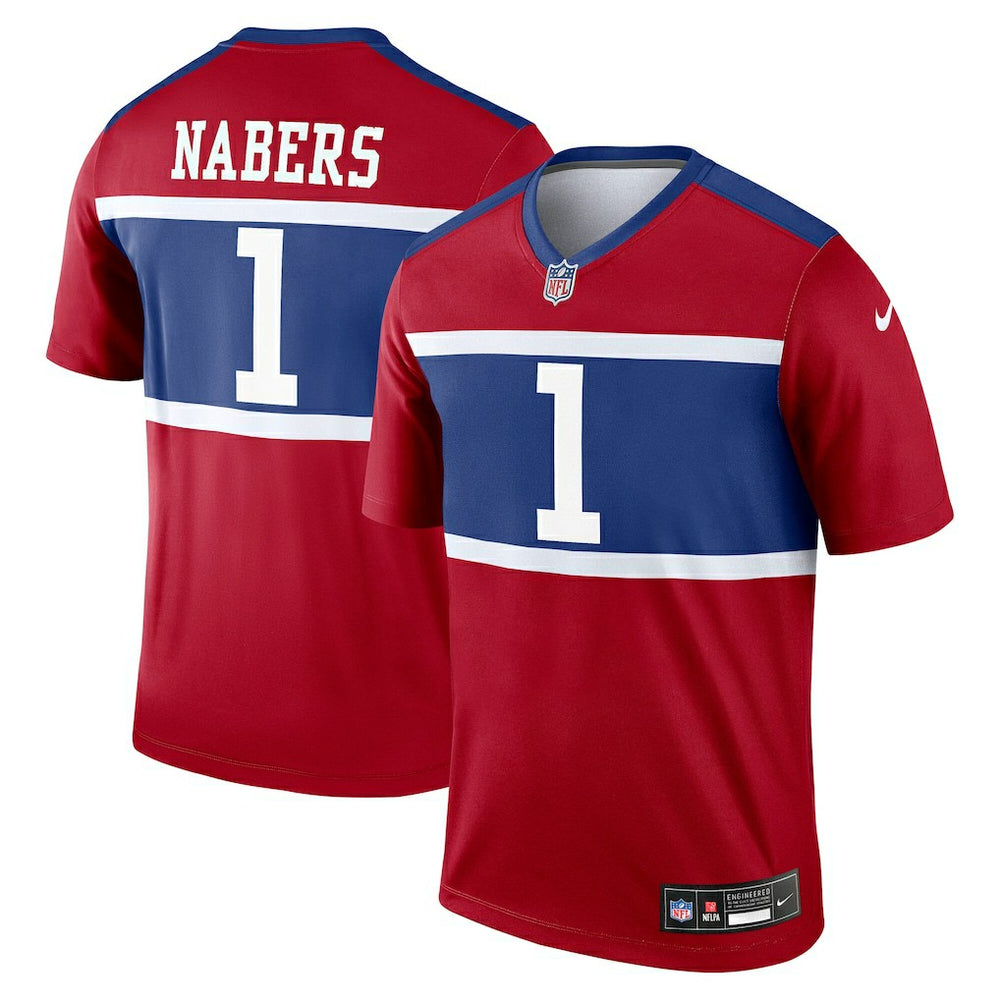 Malik Nabers New York Giants Legend Player Performance Top - Red - Nike