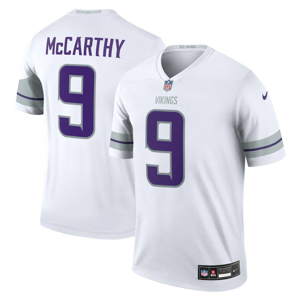 J.J. McCarthy Minnesota Vikings Legend Player Performance Top - White - Nike