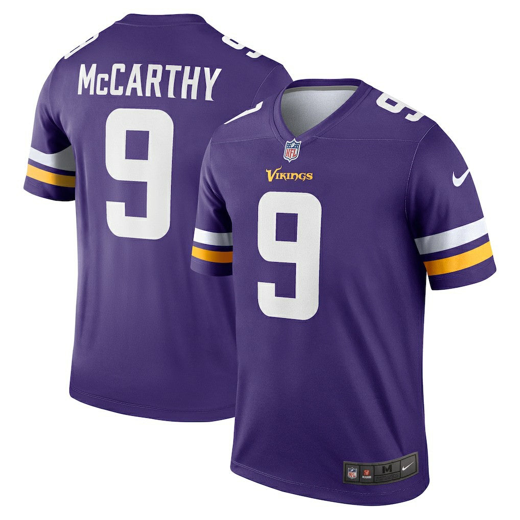 J.J. McCarthy Minnesota Vikings Legend Player Performance Top - Purple - Nike