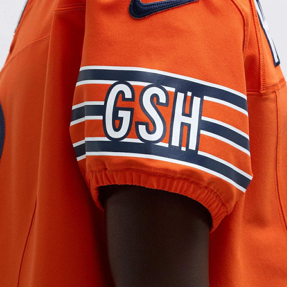 Caleb Williams Chicago Bears Alternate Vapor F.U.S.E. Elite Jersey - Orange - Nike