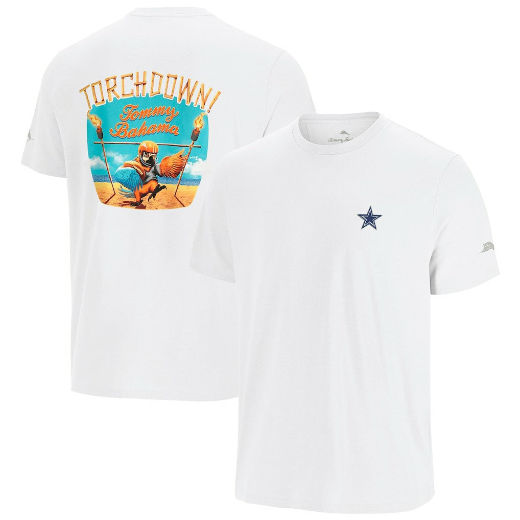 Dallas Cowboys Sport Torchdown Graphic T-Shirt - White - Tommy Bahama
