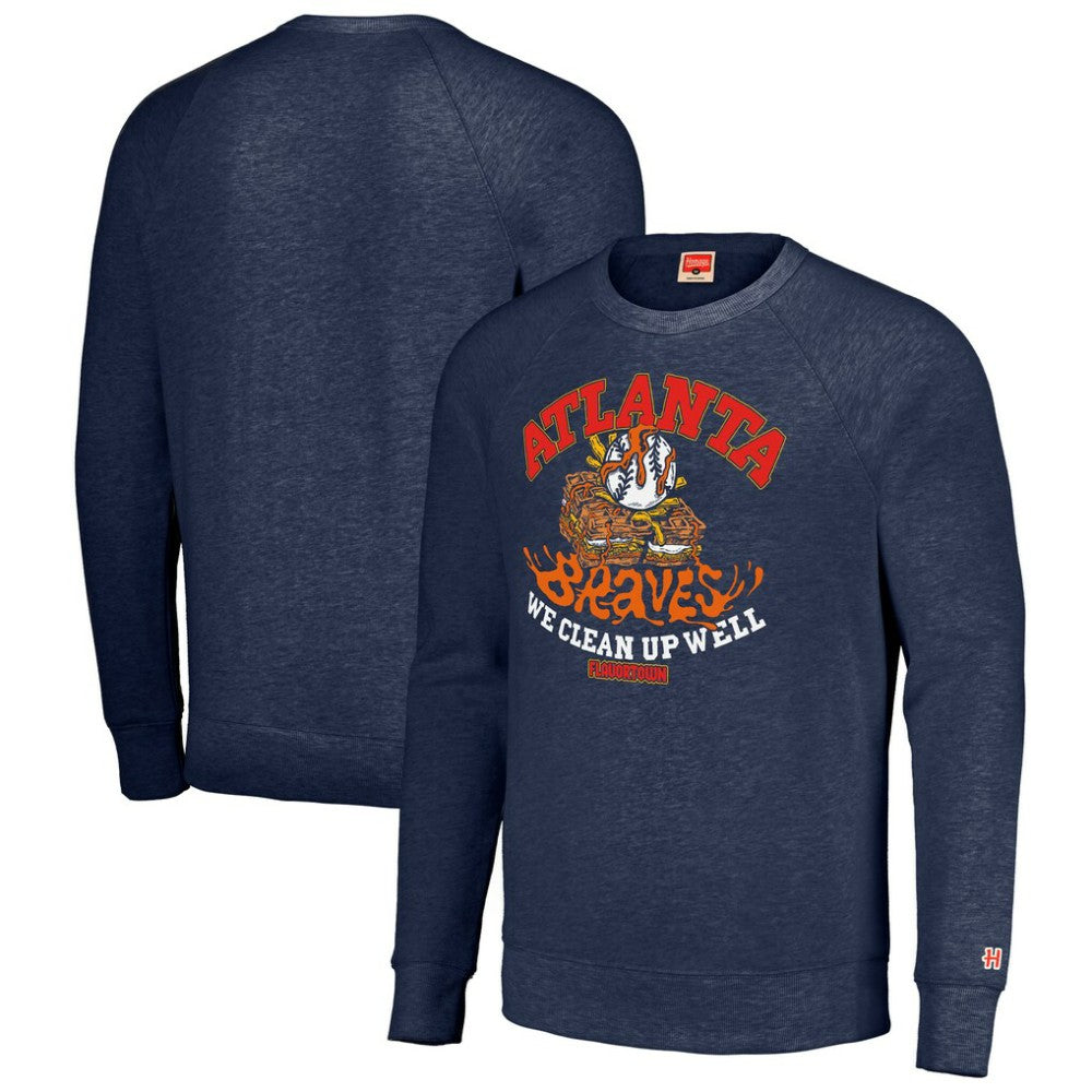 Atlanta Braves MLB x Guy Fieri’s Flavortown Unisex Tri-Blend Pullover Sweatshirt for sale