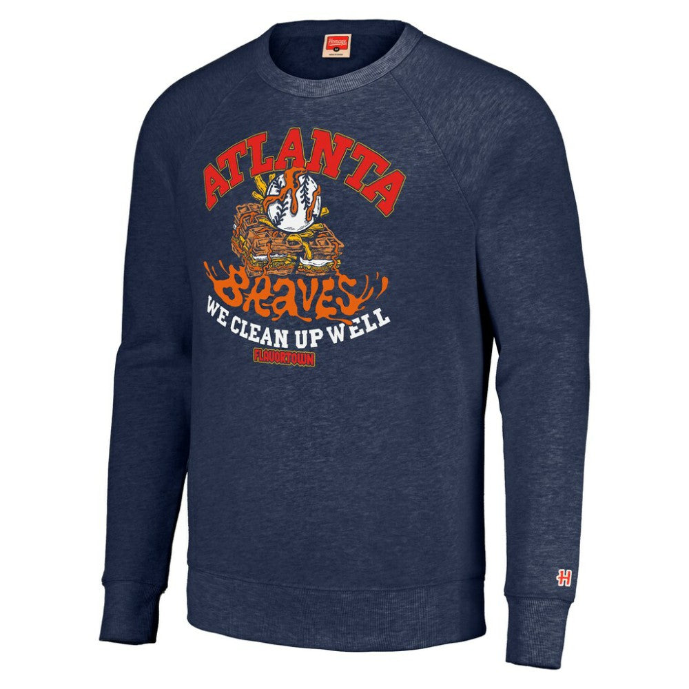 Atlanta Braves MLB x Guy Fieri’s Flavortown Unisex Tri-Blend Pullover Sweatshirt for sale