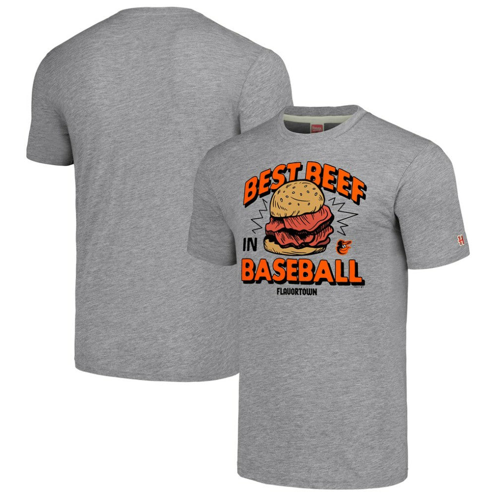 Baltimore Orioles MLB x Guy Fieri’s Flavortown Unisex Tri-Blend T-Shirt Sale