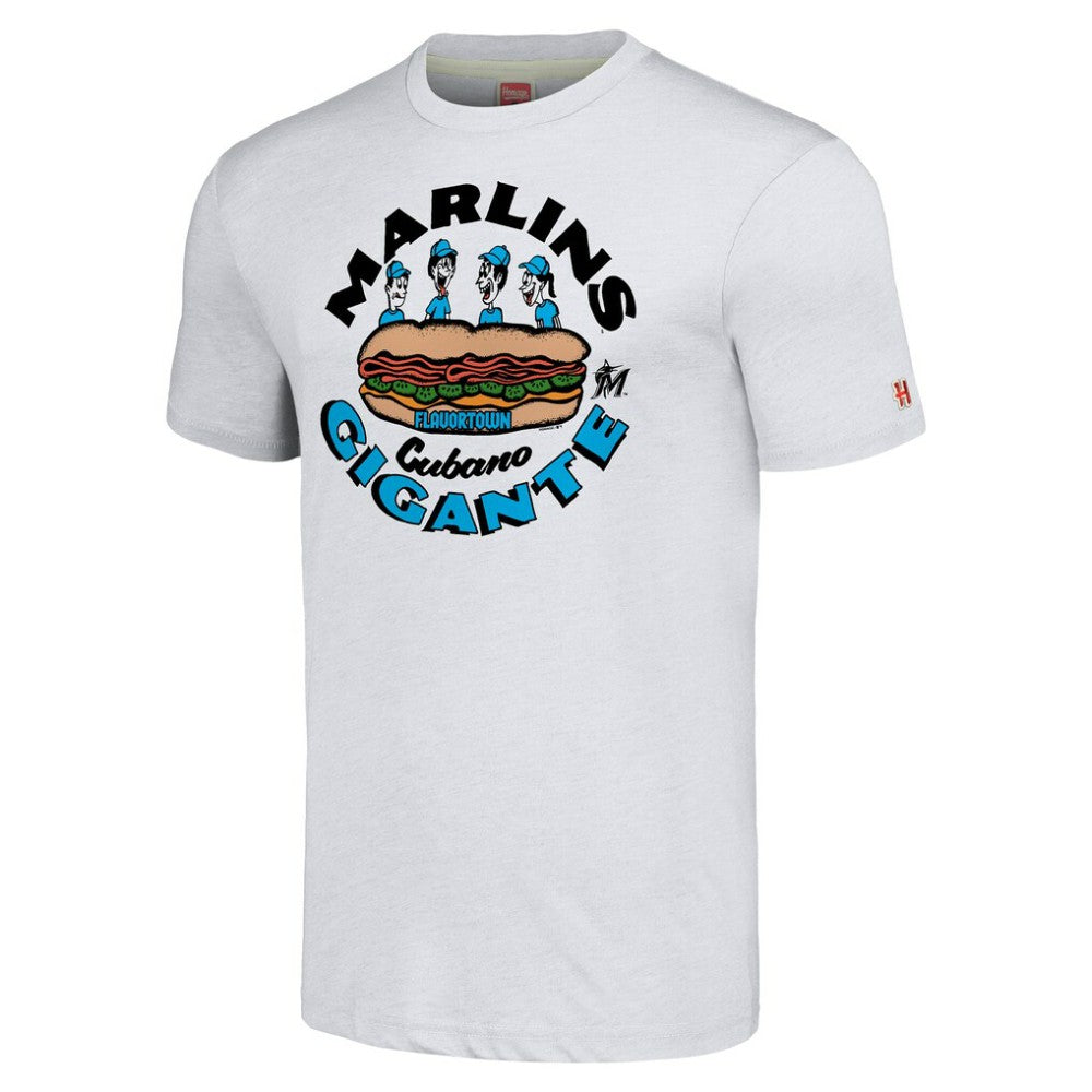 Miami Marlins MLB x Guy Fieri’s Flavortown Unisex Tri-Blend T-Shirt Discount