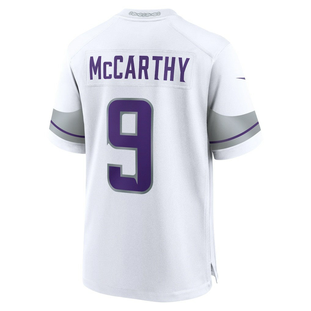J.J. McCarthy Minnesota Vikings Youth Game Jersey - White - Nike