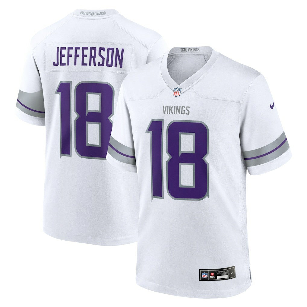Justin Jefferson Minnesota Vikings Youth Game Jersey - White - Nike