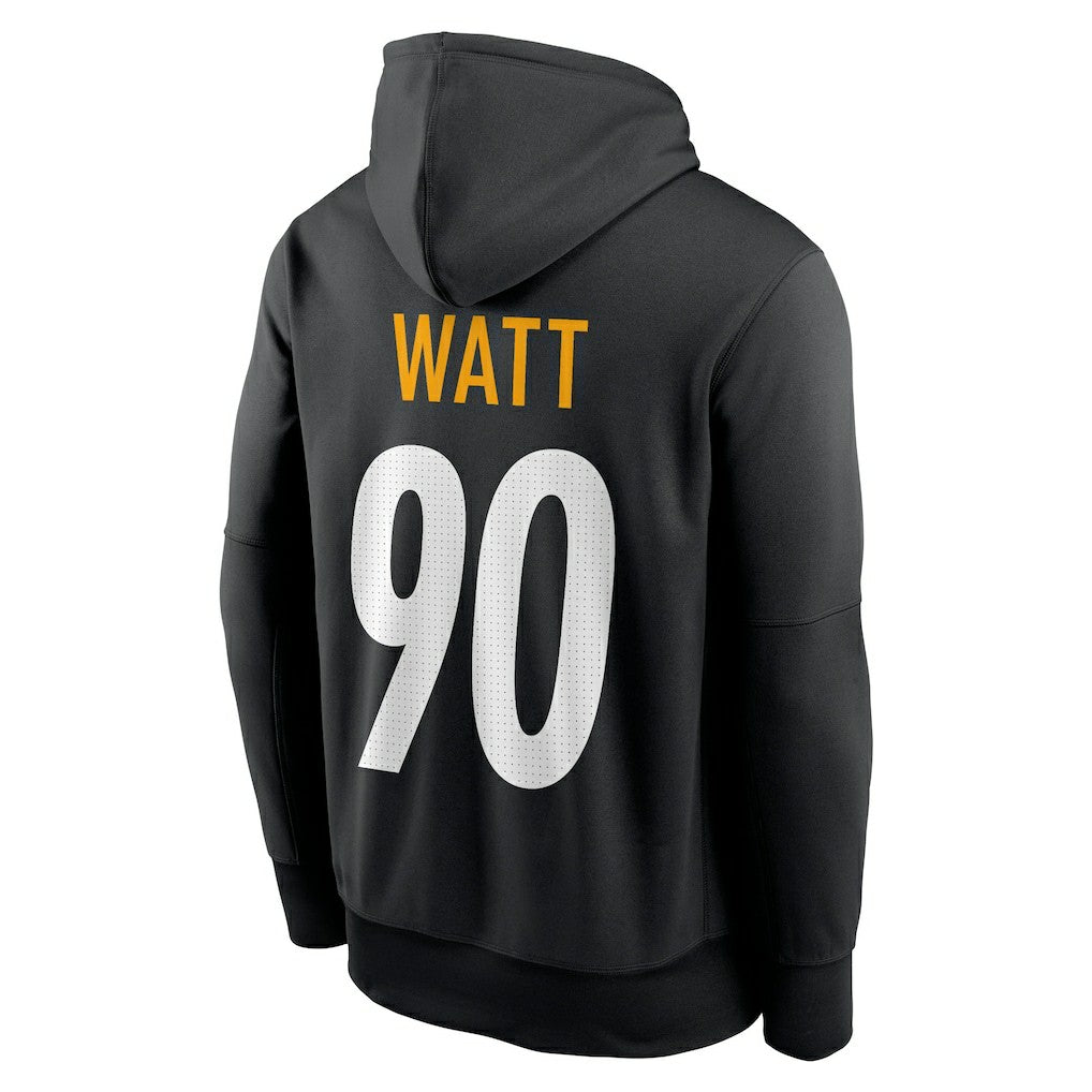 T.J. Watt Pittsburgh Steelers Player Name & Number Therma Hoodie - Black - Nike
