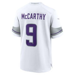 J.J. McCarthy Minnesota Vikings Alternate Game Player Jersey - White - Nike