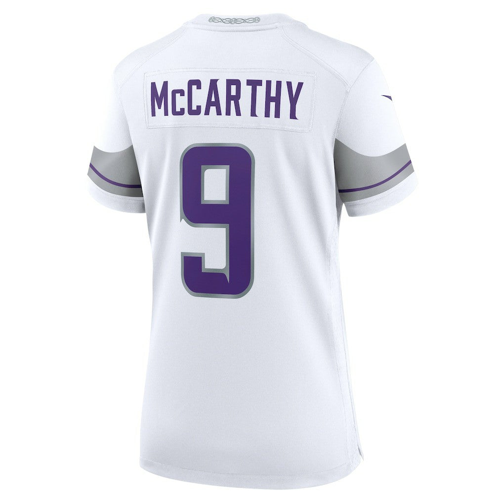 J.J. McCarthy Minnesota Vikings Women's Alternate Game Player Jersey - White - Nike