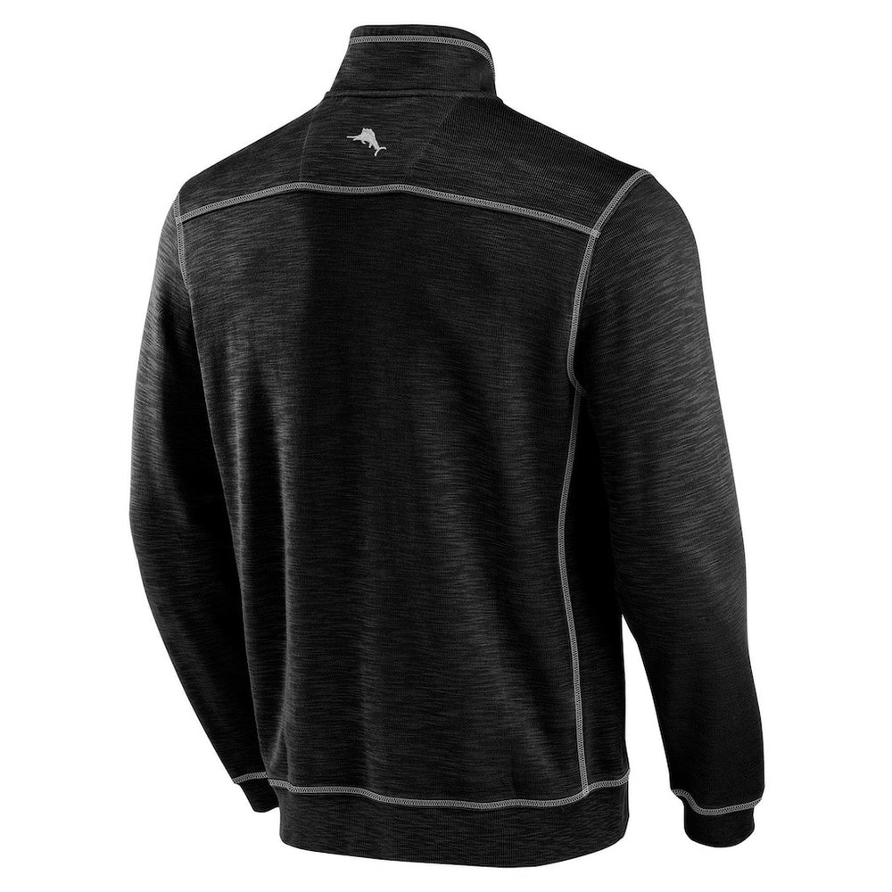 New Orleans Saints Big & Tall Tobago Bay Half-Zip Sweatshirt - Black - Tommy Bahama