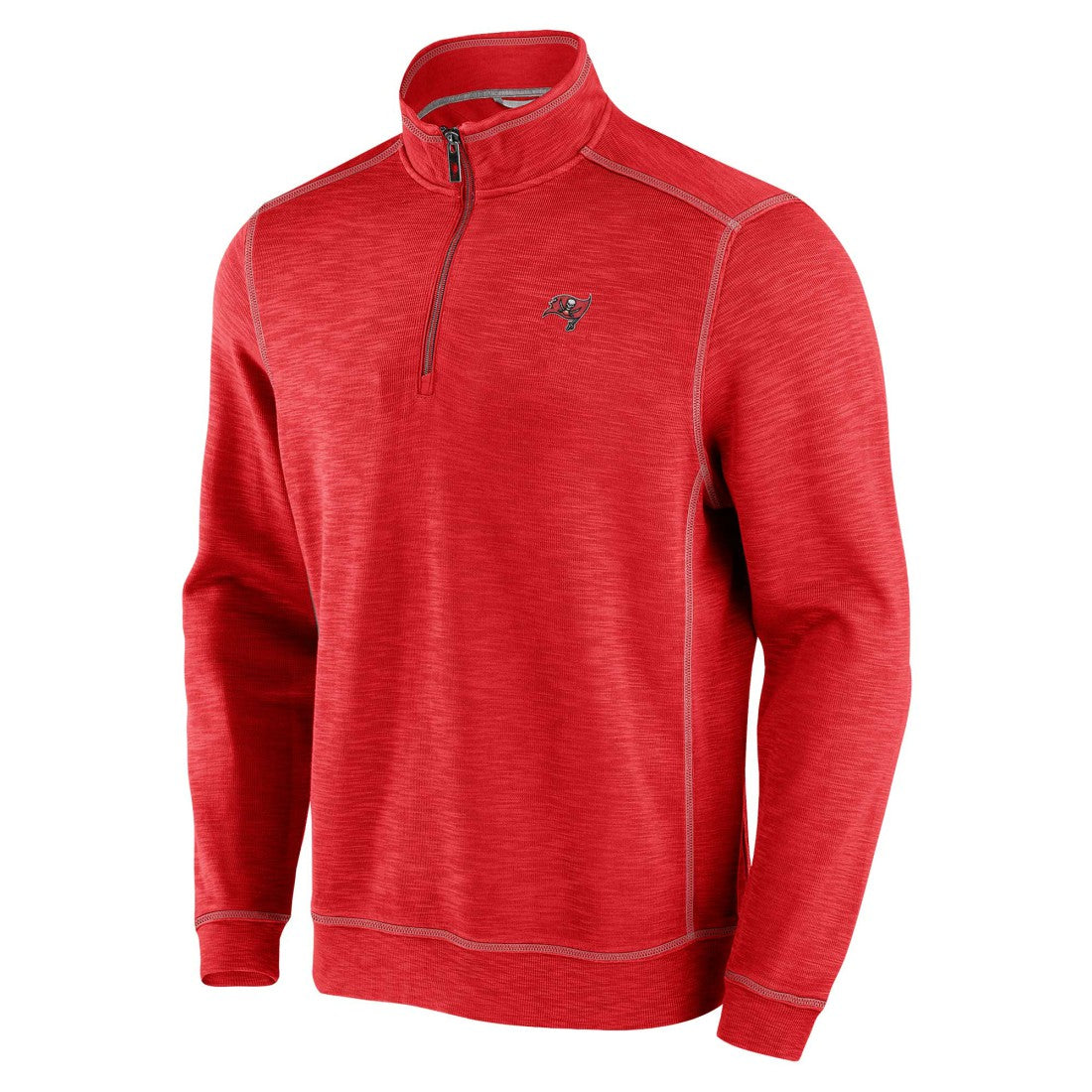 Tampa Bay Buccaneers Big & Tall Tobago Bay Half-Zip Sweatshirt - Red - Tommy Bahama