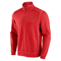 Tampa Bay Buccaneers Big & Tall Tobago Bay Half-Zip Sweatshirt - Red - Tommy Bahama