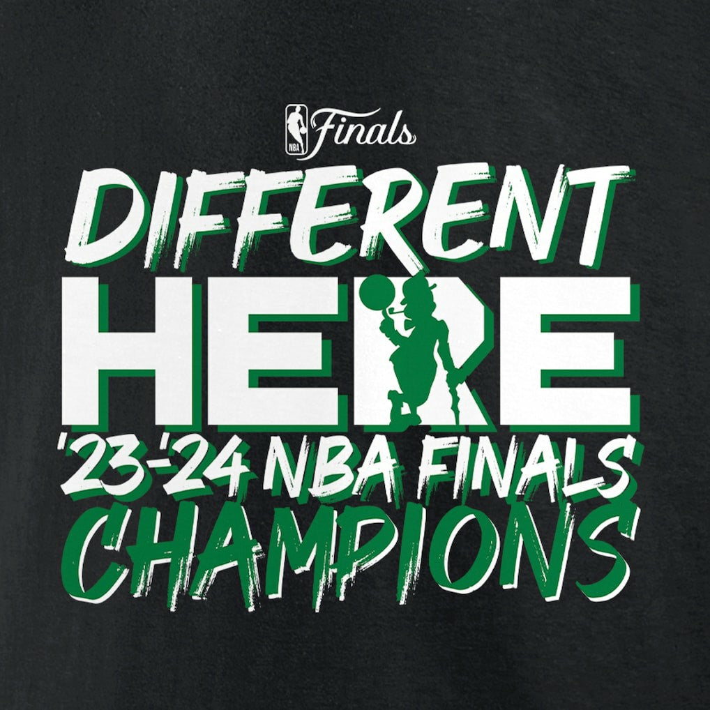 Fanatics Boston Celtics 2024 NBA Finals Champions Pump Fake Hometown Originals T-Shirt Black