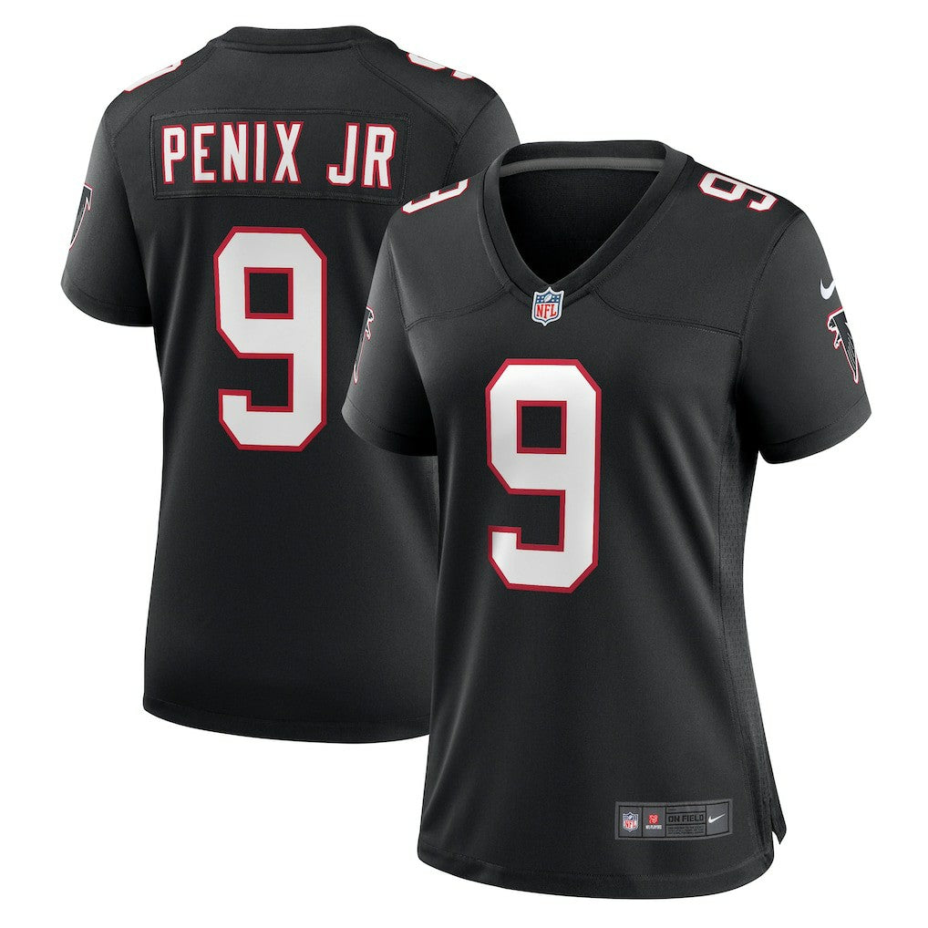 Michael Penix Jr. Atlanta Falcons Women's Alternate Game Jersey - Black - Nike