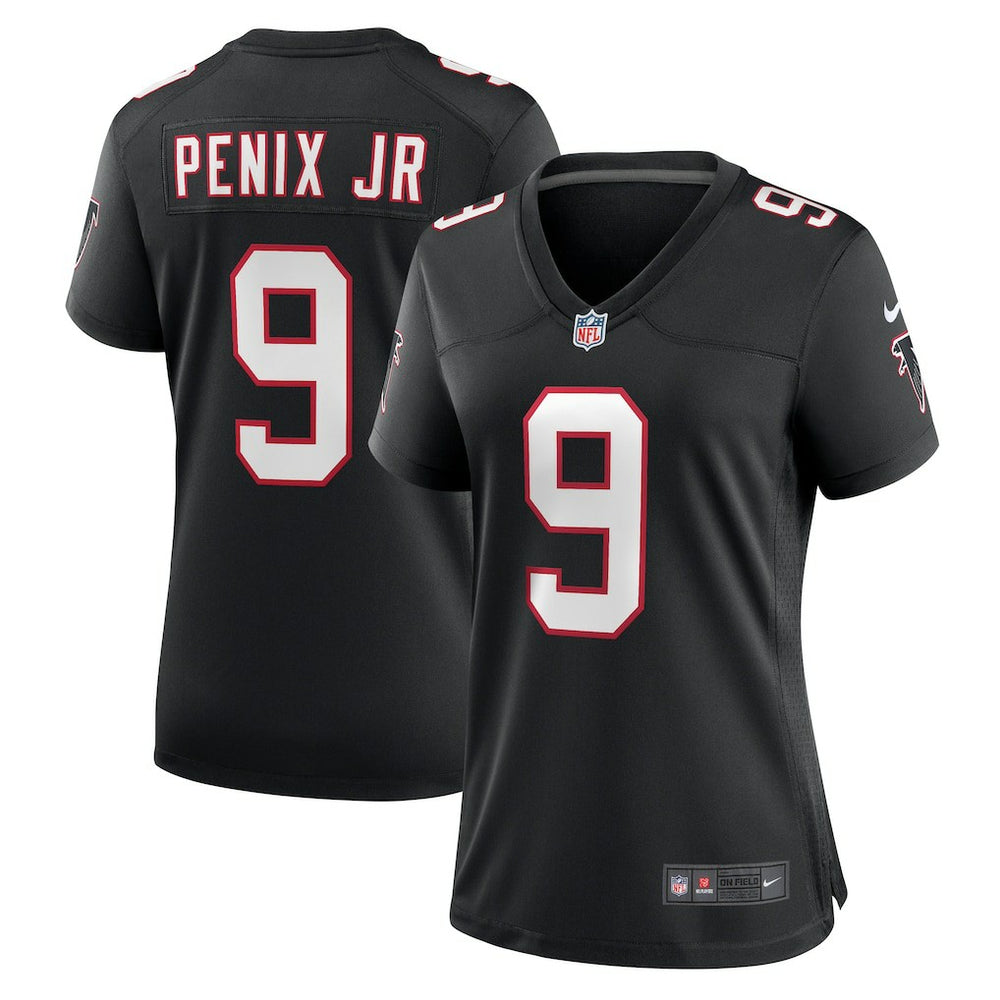 Michael Penix Jr. Atlanta Falcons Women's Alternate Game Jersey - Black - Nike
