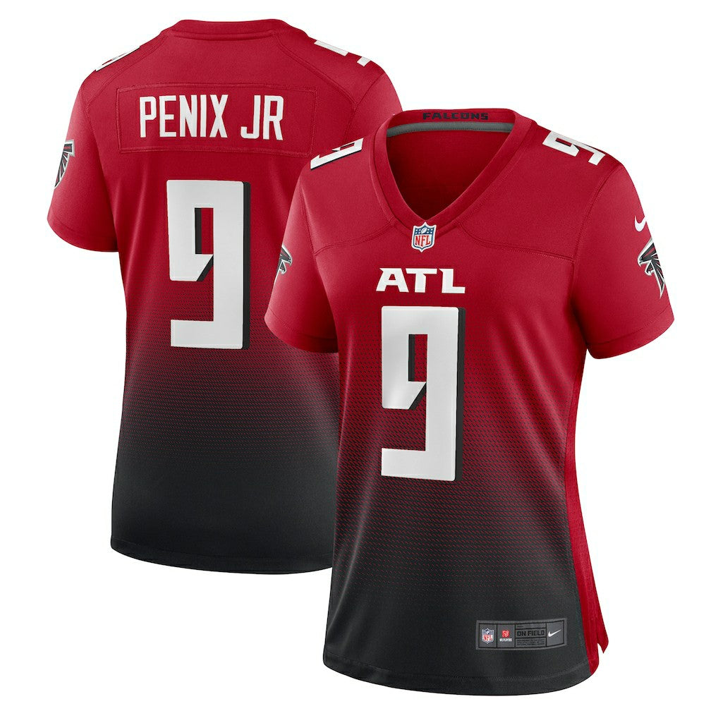 Michael Penix Jr. Atlanta Falcons Women's Alternate Game Jersey - Red - Nike
