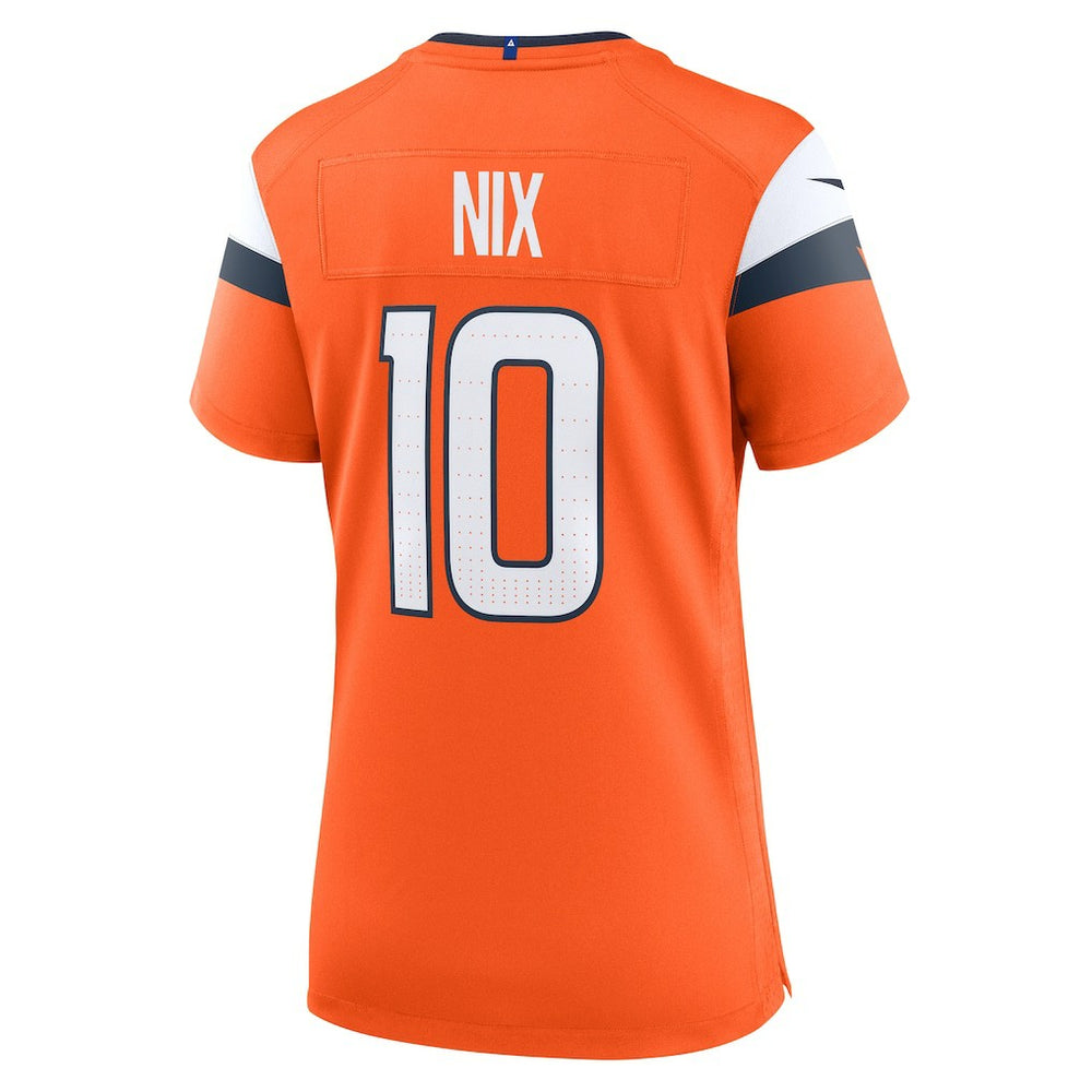 Bo Nix Denver Broncos Women's Game Jersey - Orange - Nike
