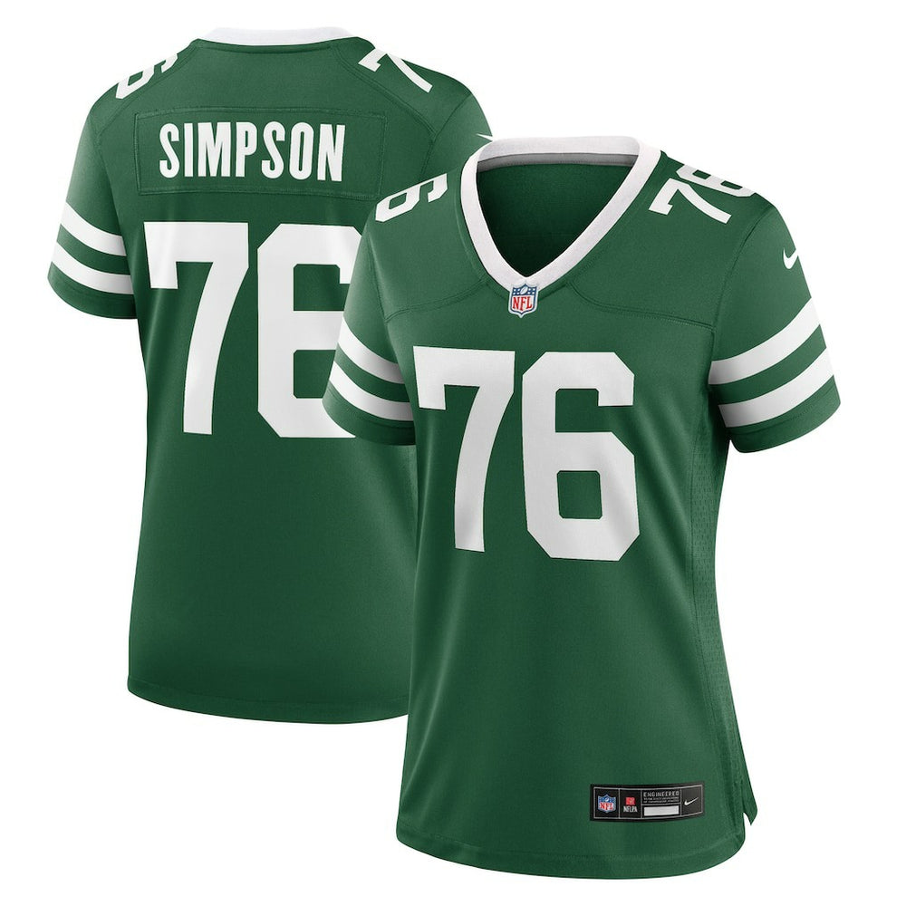 John Simpson New York Jets Women's Game Jersey - Legacy Green - Nike