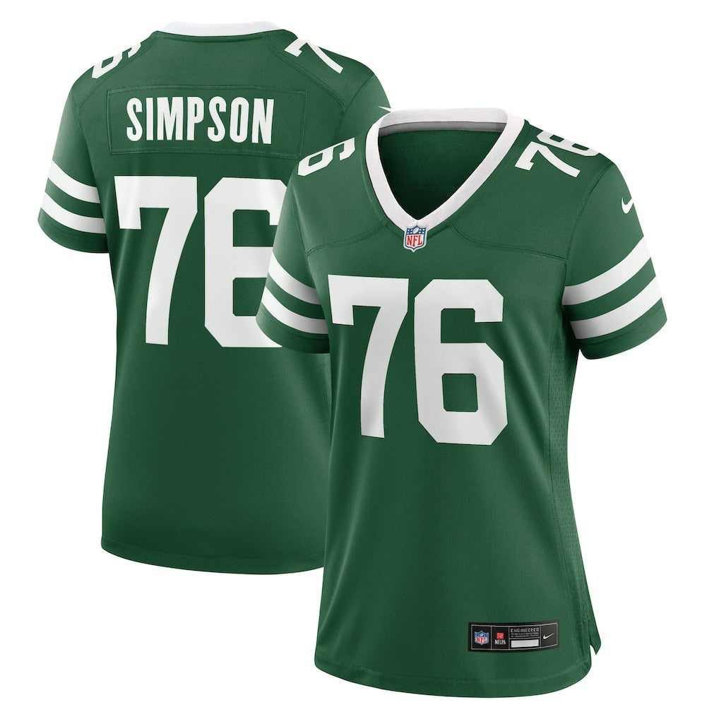 John Simpson New York Jets Women's Game Jersey - Legacy Green - Nike