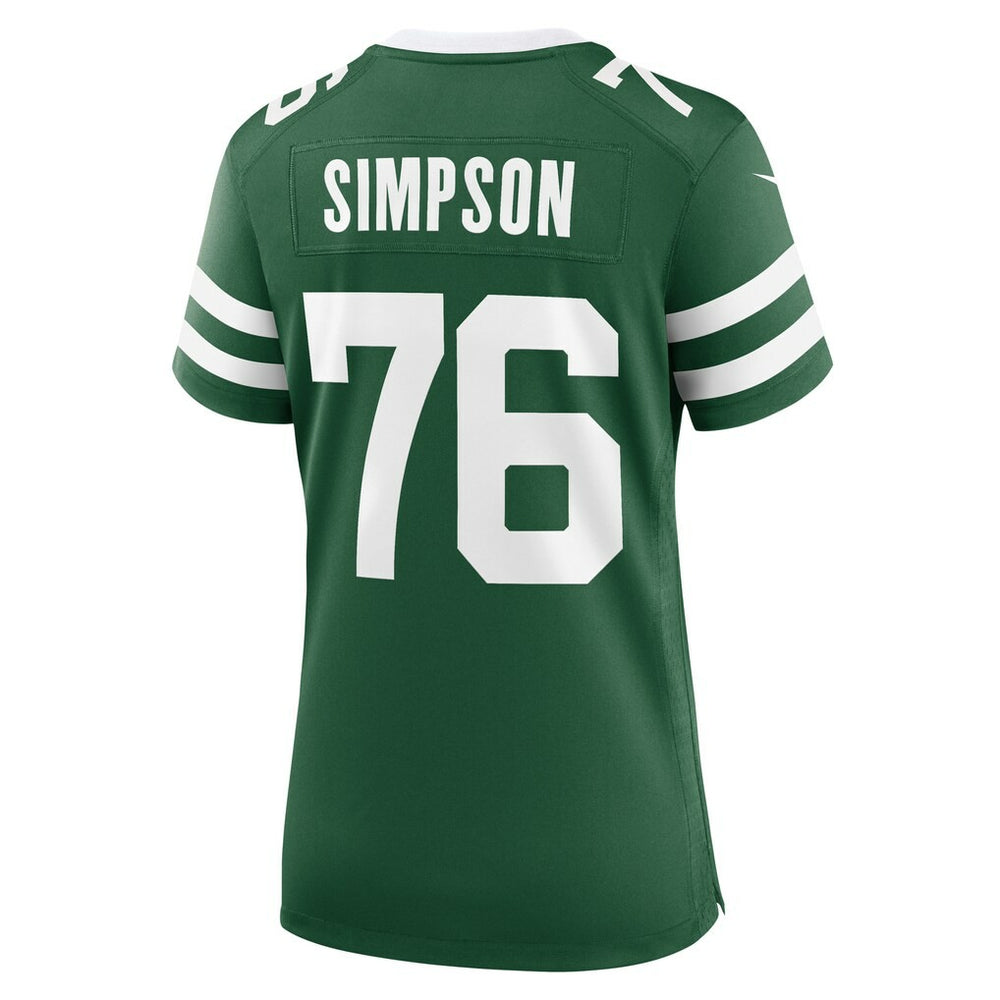 John Simpson New York Jets Women's Game Jersey - Legacy Green - Nike