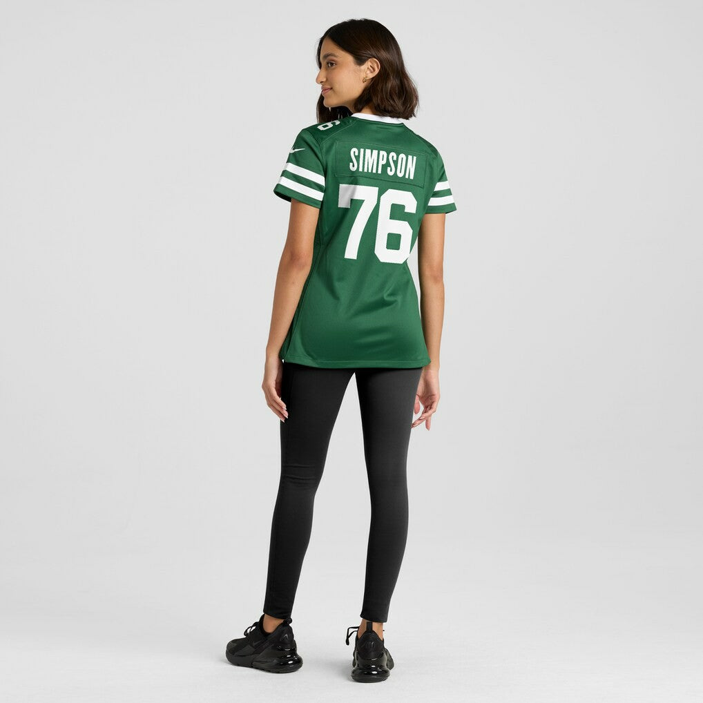 John Simpson New York Jets Women's Game Jersey - Legacy Green - Nike