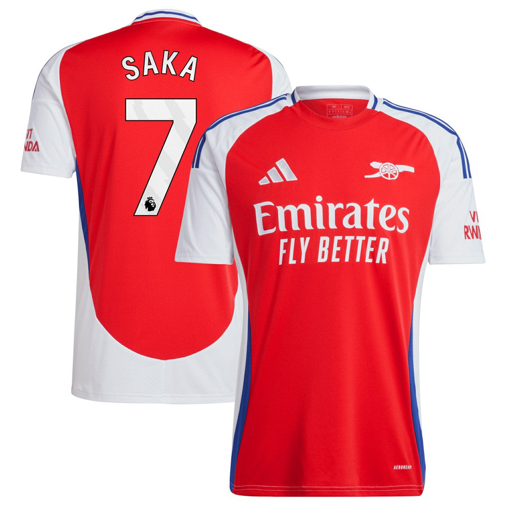 Adidas - Bukayo Saka Arsenal 2024/25 Home Replica Player Jersey – Red