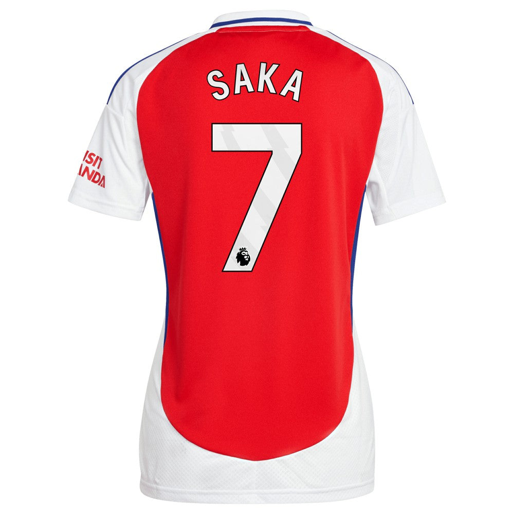 Adidas - Bukayo Saka Arsenal Women's 2024/25 Home Replica Player Jersey – Red