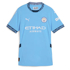 Puma - Kevin De Bruyne Manchester City Women's 2024/25 Home Replica Player Jersey - Light Blue