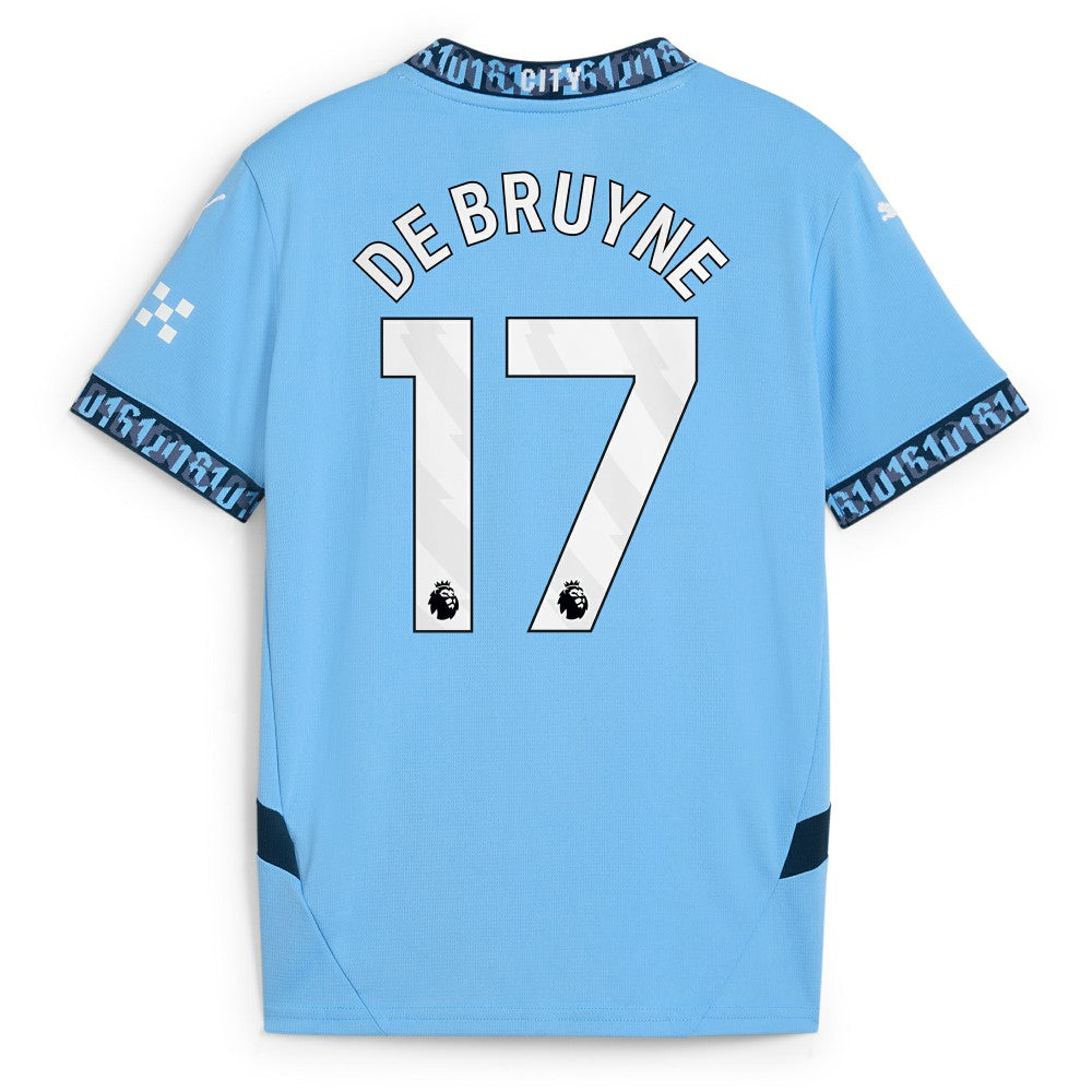 Puma - Kevin De Bruyne Manchester City Youth 2024/25 Home Replica Player Jersey - Light Blue