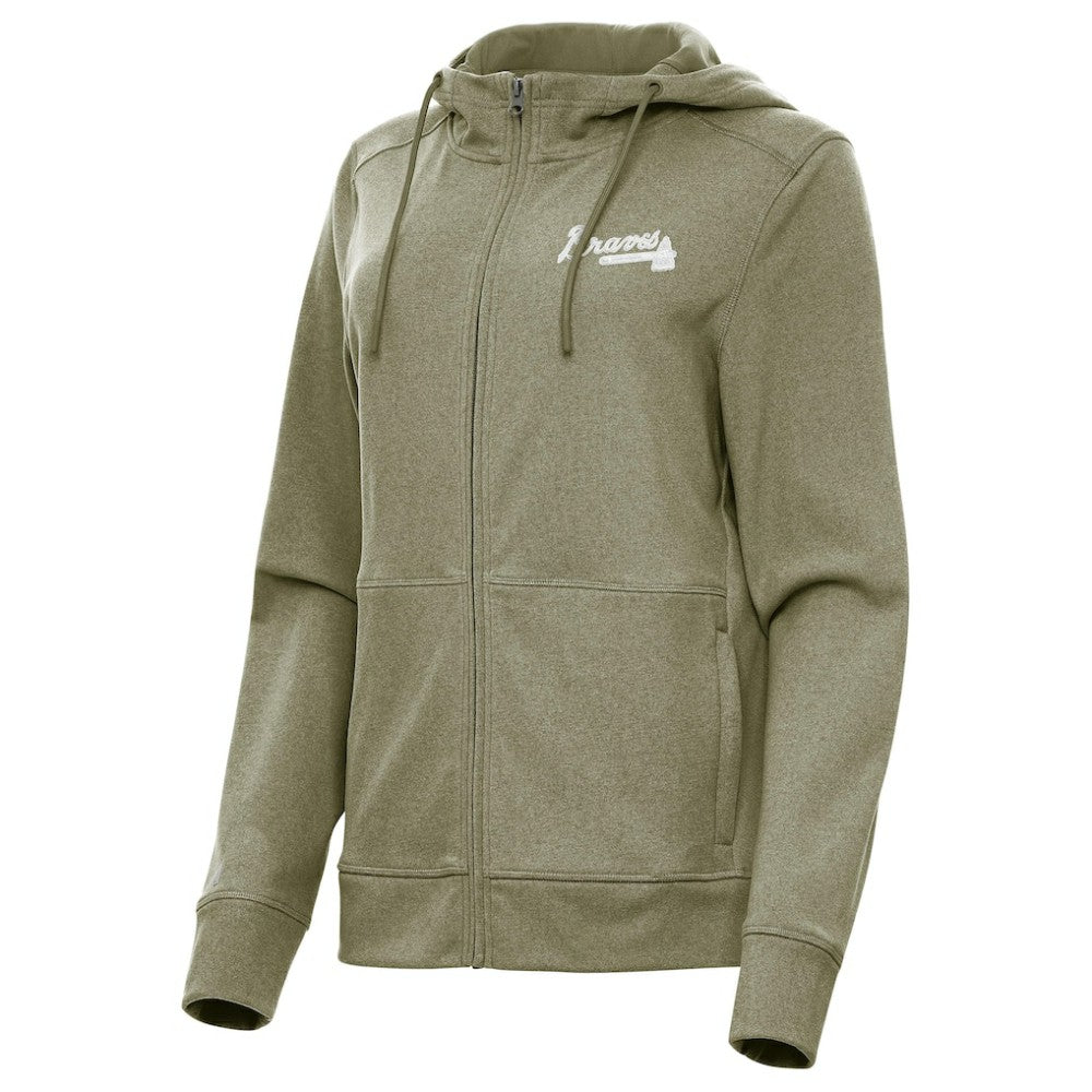 Atlanta Braves Antigua Women's Seeker Full-Zip Hoodie Jacket for sale