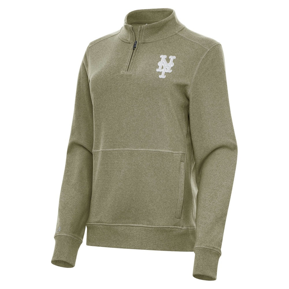 New York Mets Antigua Women's Crush Quarter-Zip Jacket Discount