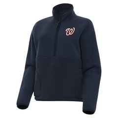 Washington Nationals Antigua Women's Figure Half-Zip Sweatshirt Sale