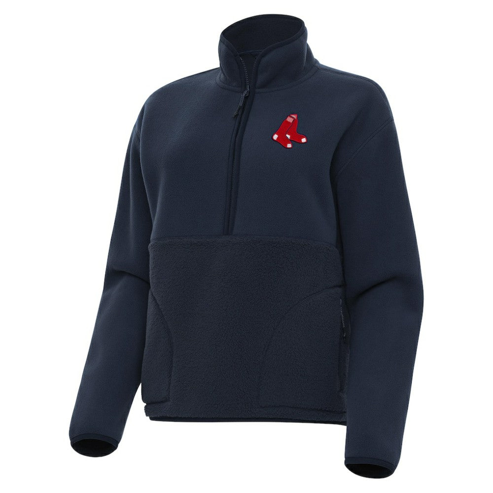 Boston Red Sox Antigua Women's Figure Half-Zip Sweatshirt Sale