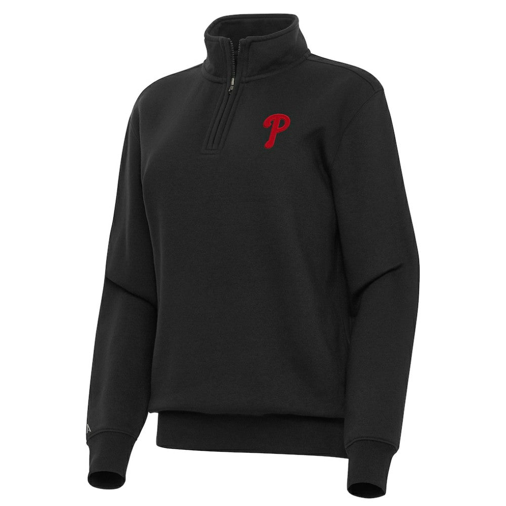 Philadelphia Phillies Antigua Women's Victory Quarter-Zip Sweatshirt Discount