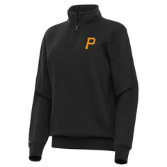 Pittsburgh Pirates Antigua Women's Victory Quarter-Zip Sweatshirt Discount