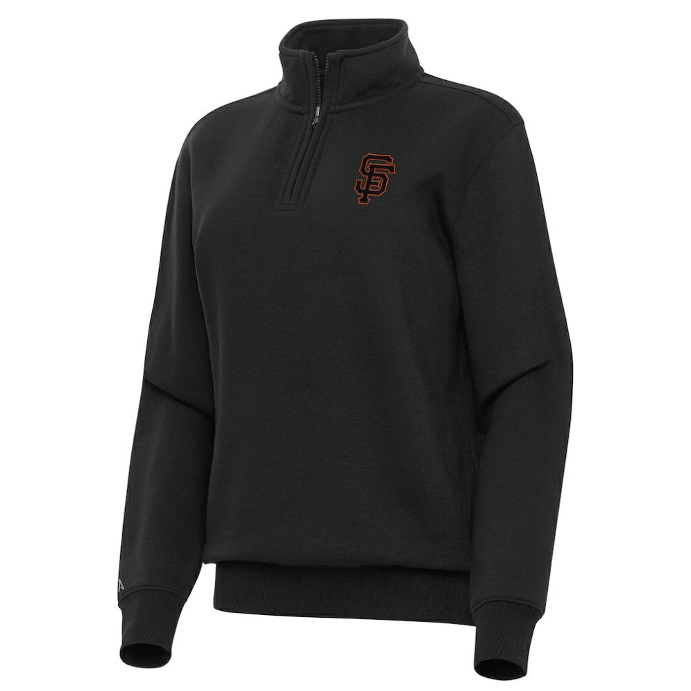 San Francisco Giants Antigua Women's Victory Quarter-Zip Sweatshirt Sale