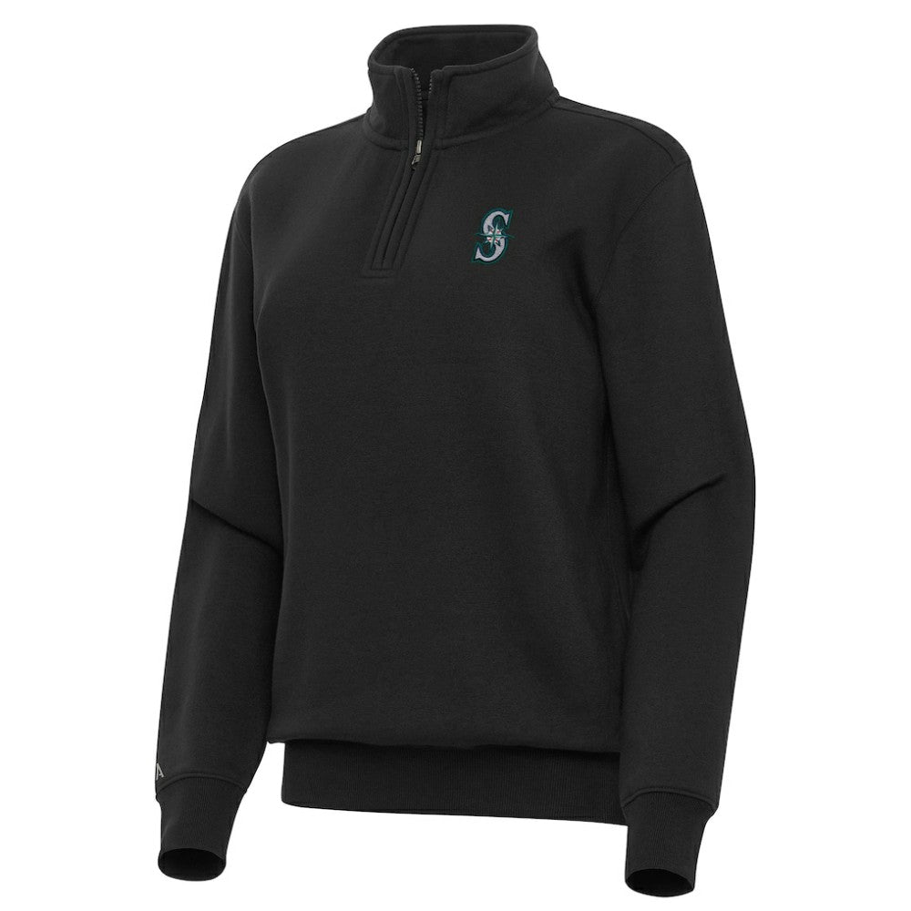 Seattle Mariners Antigua Women's Victory Quarter-Zip Sweatshirt Discount