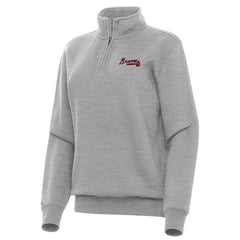 Atlanta Braves Antigua Women's Victory Quarter-Zip Sweatshirt Near Me