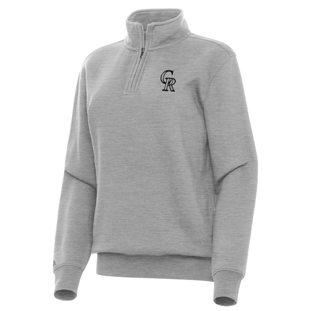 Colorado Rockies Antigua Women's Victory Quarter-Zip Sweatshirt Discount