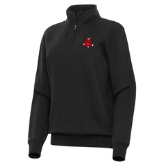 Boston Red Sox Antigua Women's Victory Quarter-Zip Sweatshirt Online