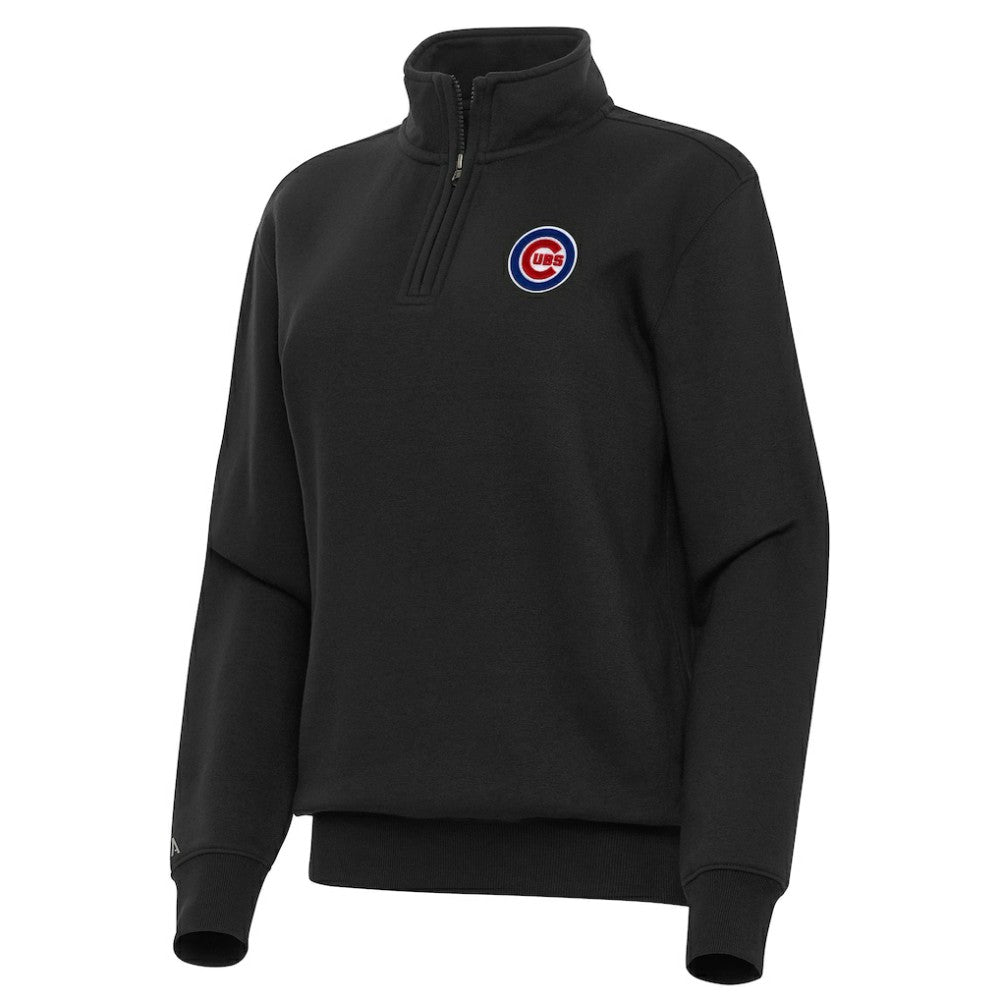 Chicago Cubs Antigua Women's Victory Quarter-Zip Sweatshirt for sale