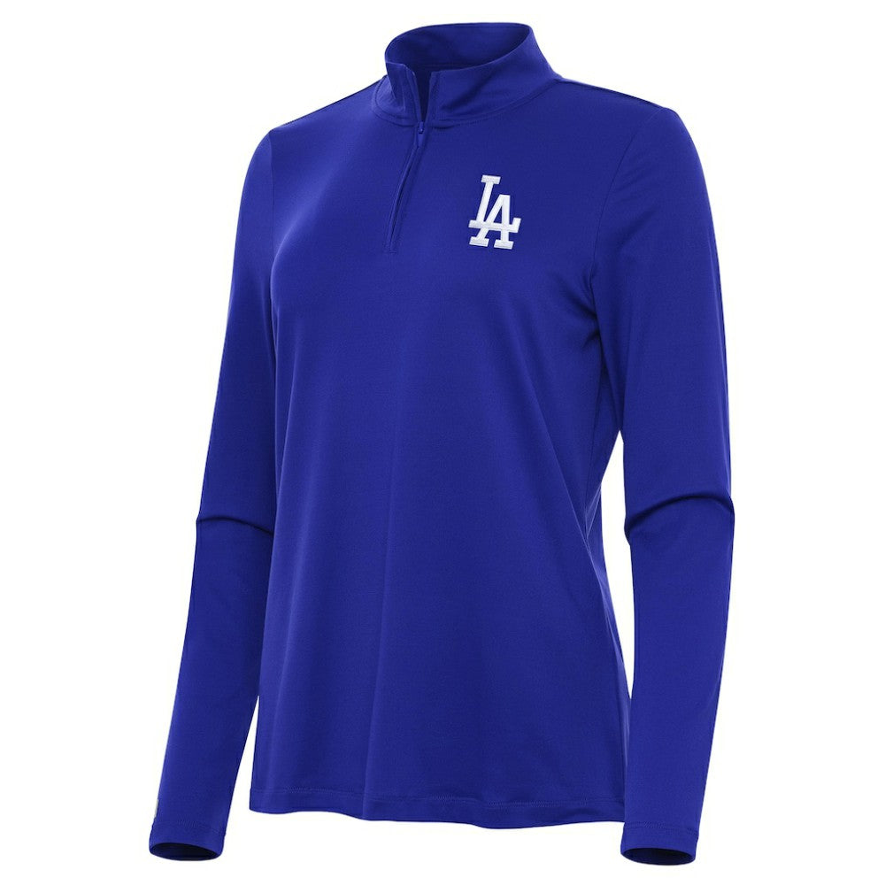 Los Angeles Dodgers Antigua Women's Reprocess Quarter-Zip Top - Royal for sale