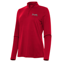Atlanta Braves Antigua Women's Reprocess Quarter-Zip Top - Red for sale