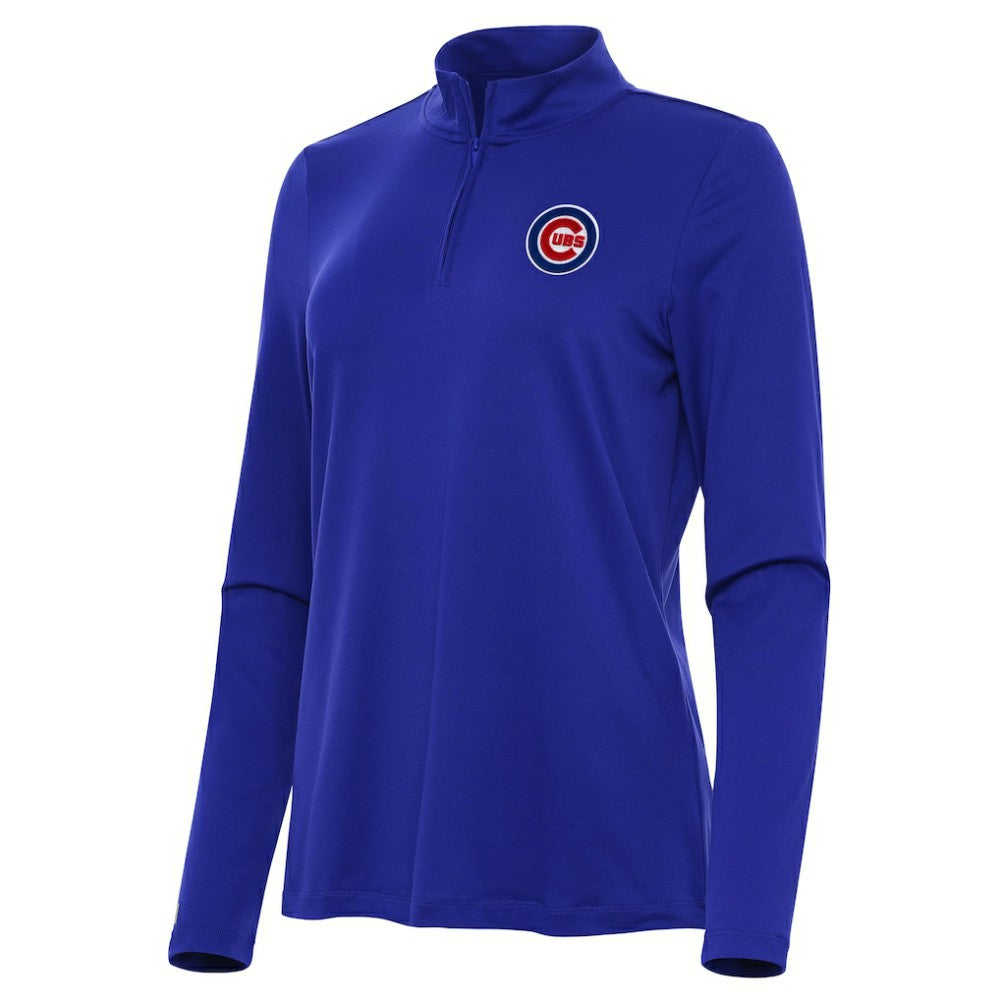 Chicago Cubs Antigua Women's Reprocess Quarter-Zip Top - Royal Near Me
