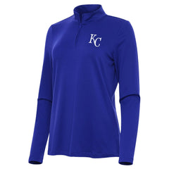 Kansas City Royals Antigua Women's Reprocess Quarter-Zip Top - Royal Outlet